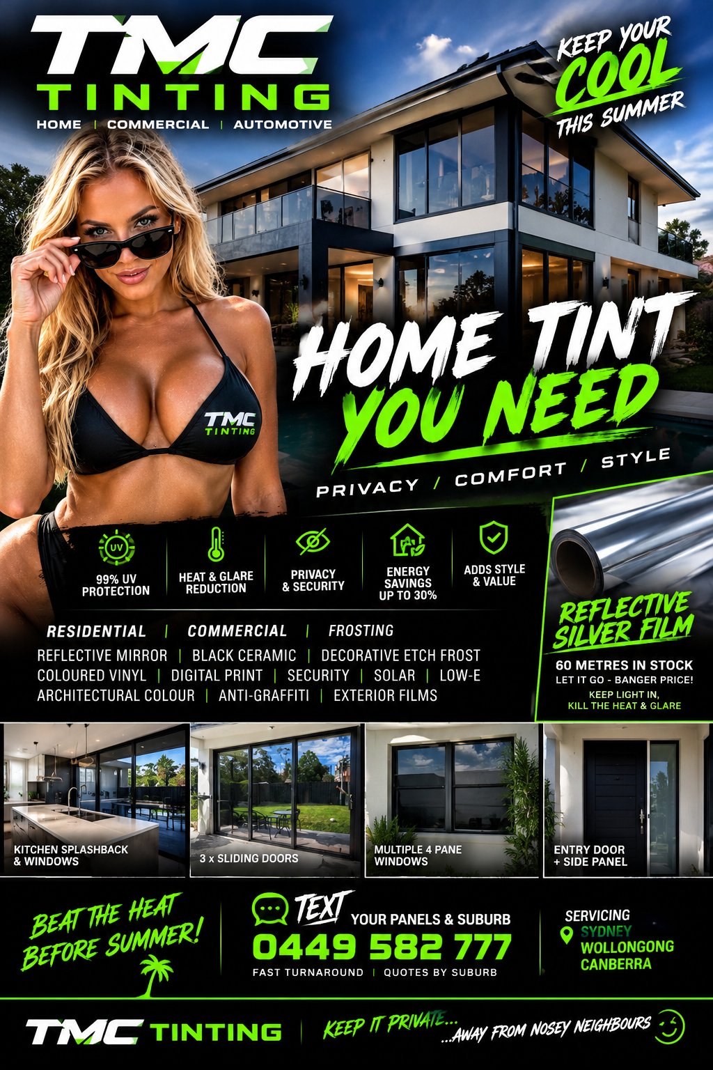 Home Office Apartment Window Tint Specialists TMC TINTING  Sydney - Canberra - Wollongong