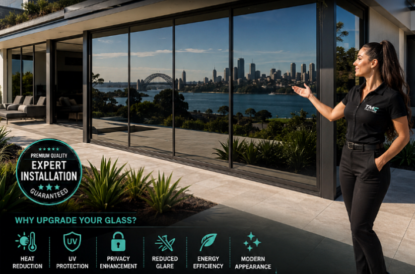 Premium window tinting by TMC Tinting — Sydney home with harbour views